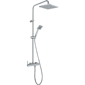 TRES LEX-TRES 08119301 Nástěnný sprchový set, 200x200mm, ruční sprcha