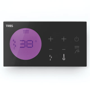 TRES Zapuštěné elektronické termostatické ovládání SHOWER TECHNOLOGY · Včetně elektronického o 09288299