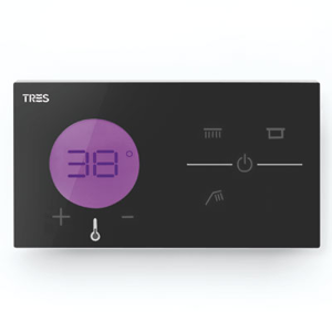 TRES Zapuštěné elektronické termostatické ovládání SHOWER TECHNOLOGY · Včetně elektronického o 09288399