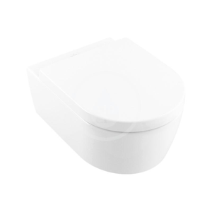 VILLEROY & BOCH Avento Závěsné WC se sedátkem SoftClosing, DirectFlush, CeramicPlus, Stone White 5656HRRW