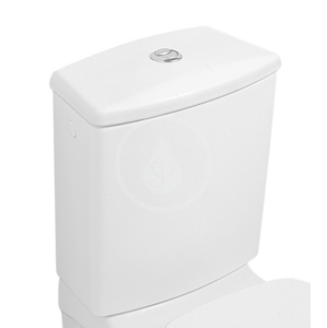 VILLEROY & BOCH O.novo WC nádržka kombi, zadní/boční přívod, CeramicPlus, alpská bílá 7796G1R1