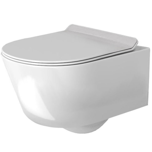 REA Závěsná WC mísa včetně sedátka Tores Rimless bílá REA-C1001